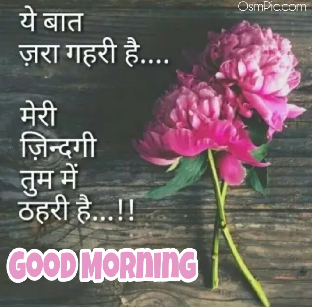 romantic good morning wishes in hindi