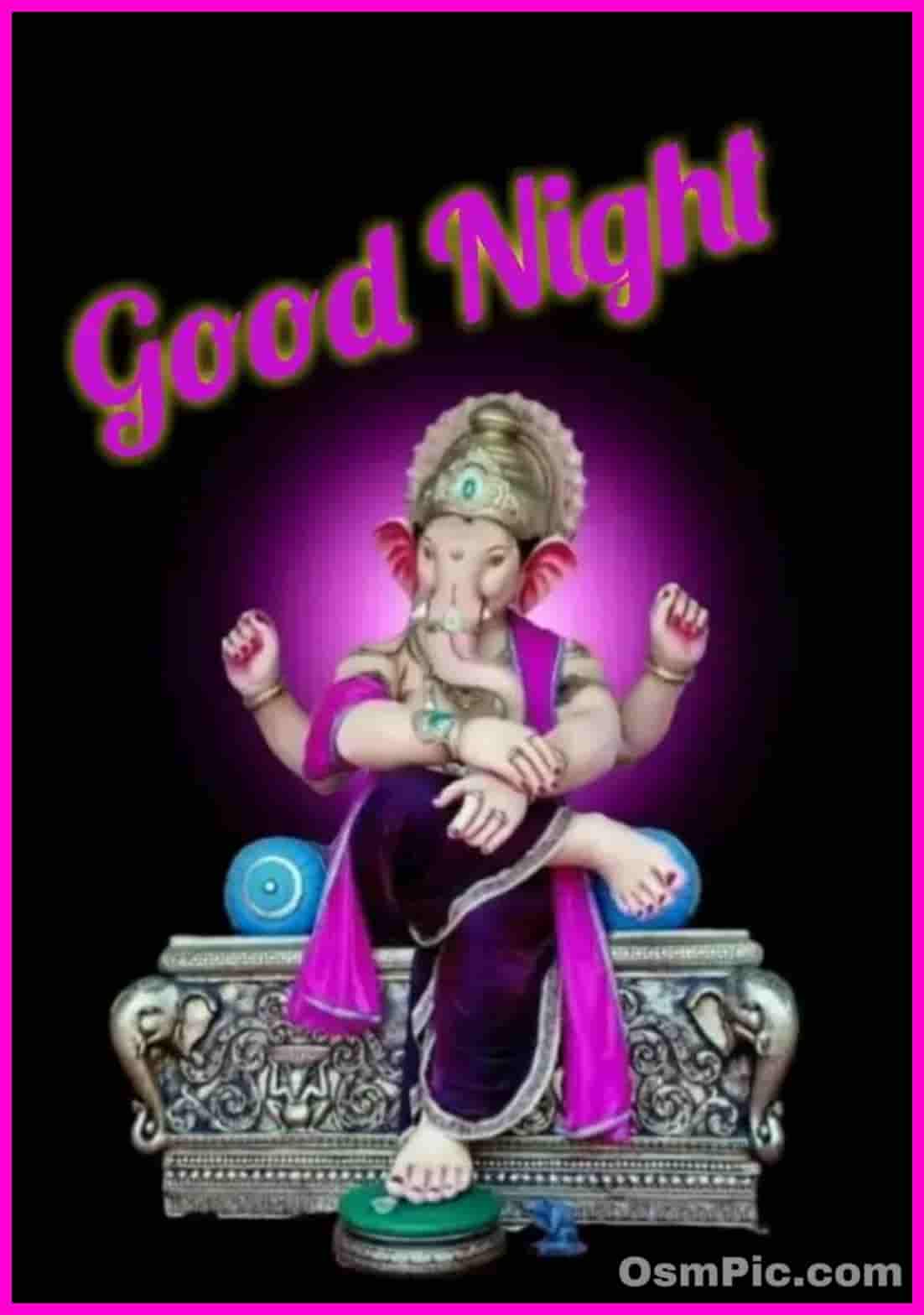 Latest Good Night Ganpati Images Picture Photos Wallpers Download